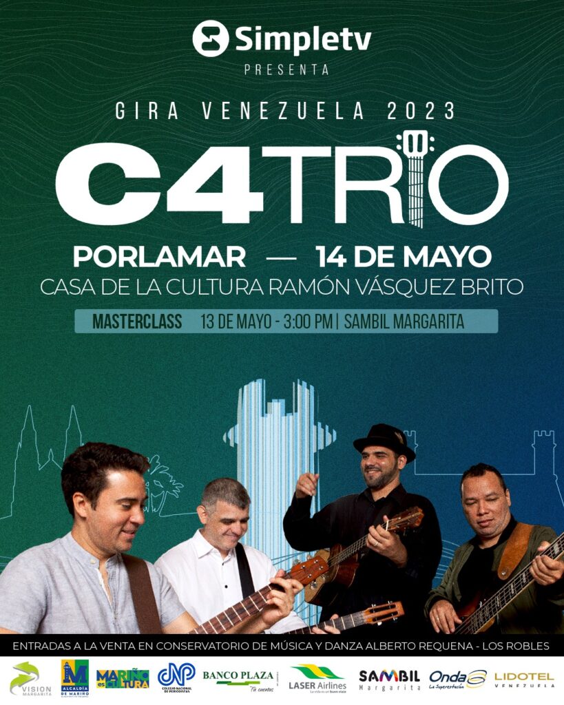 C4Trio cierra gira en Margarita con master class y concierto